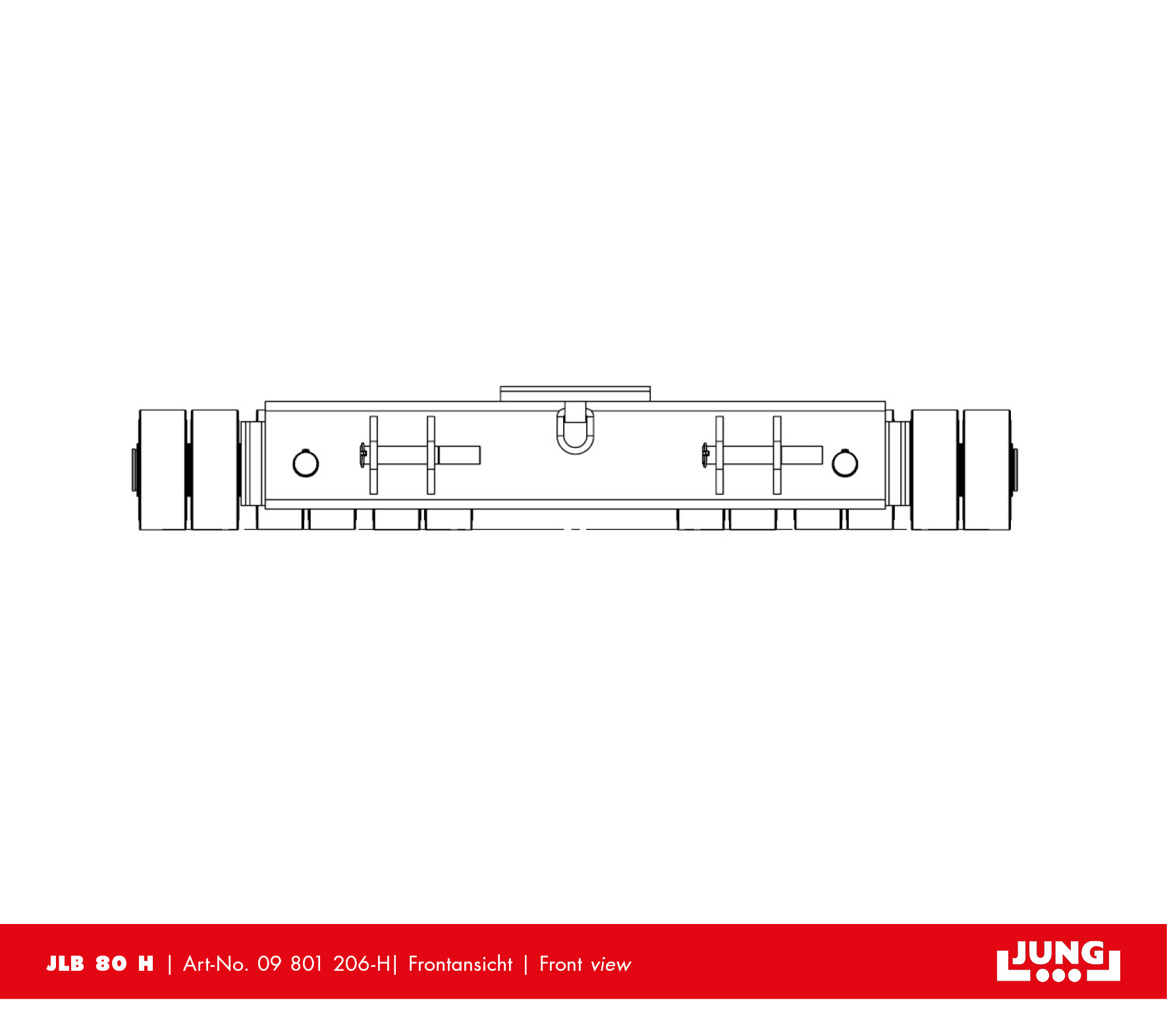 Powerful transportation with the JL 80 H steerable trolley from JUNG